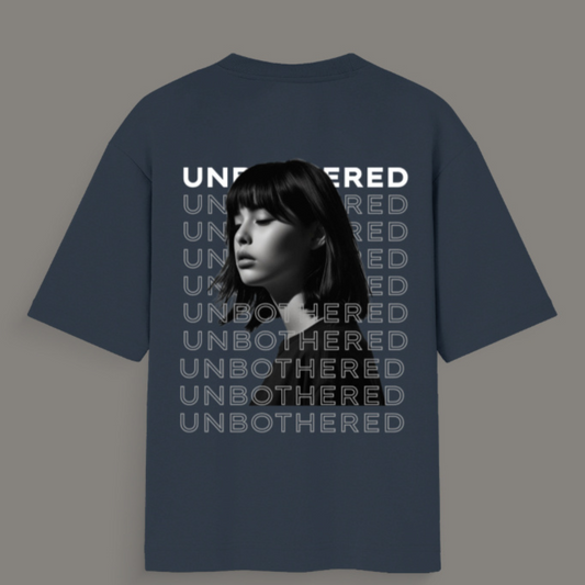 😌 Unbothered – Oversized Tee for the Chill Queens