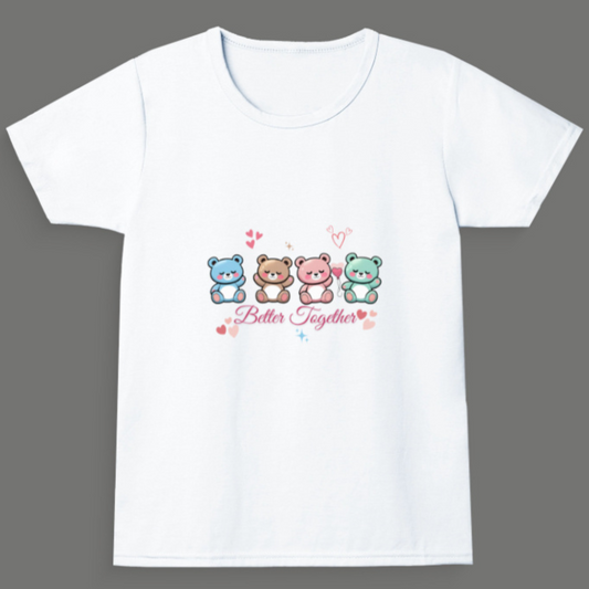 Better Together - Girl's Crew Neck T-Shirt (1 yr - 11 yrs)