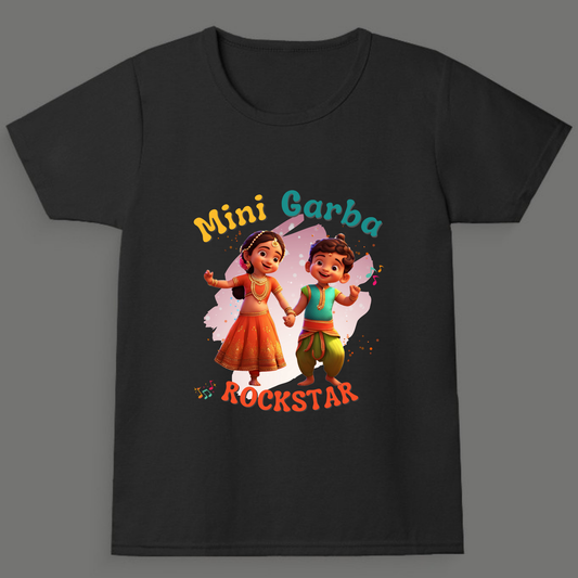 Mini Garba Rockstar | Unisex Cotton Festive Tee