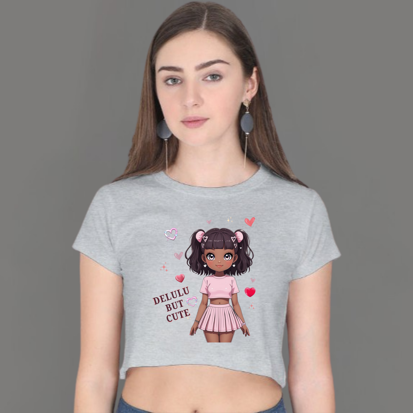 π Delulu but Cute β Crop Top for Your Main Character Era