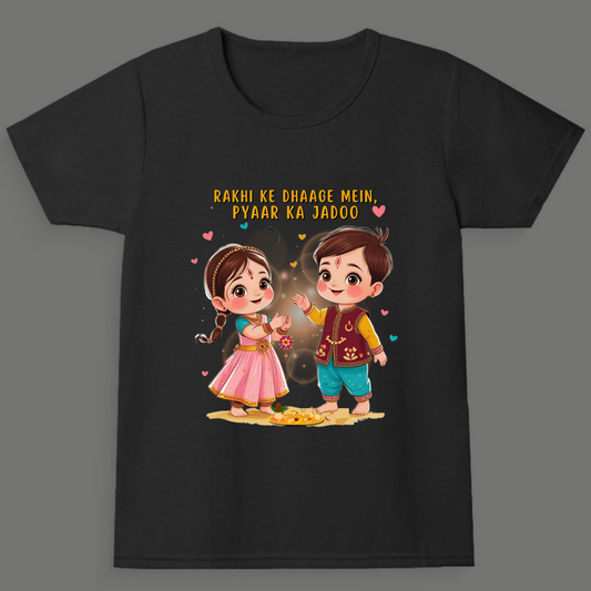 Rakhi ke Dhaage Mein, Pyaar Ka Jadoo - Boy's Crew Neck T-Shirt