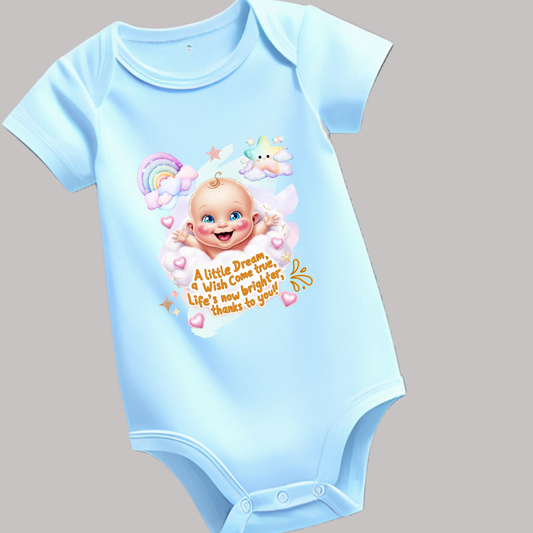 👶 Adorable Baby Romper – Soft Cotton | Cute Printed Design | Perfect Welcome Home Outfit (Unisex)