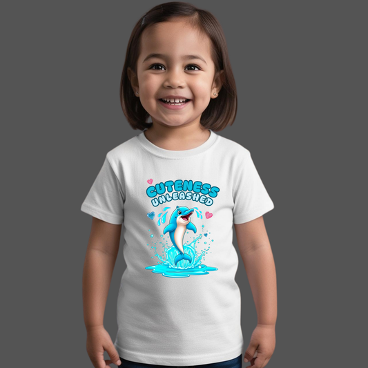 Cuteness Unleashed T-Shirt – Fun & Adorable Dolphin Tee for Kids