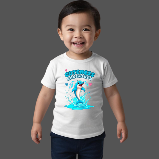 Cuteness Unleashed T-Shirt – Fun & Adorable Dolphin Tee for Kids