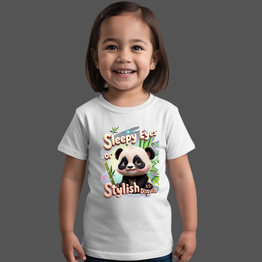 Sleepy Eyes or Stylish Disguise - Panda Design - Baby T-Shirt