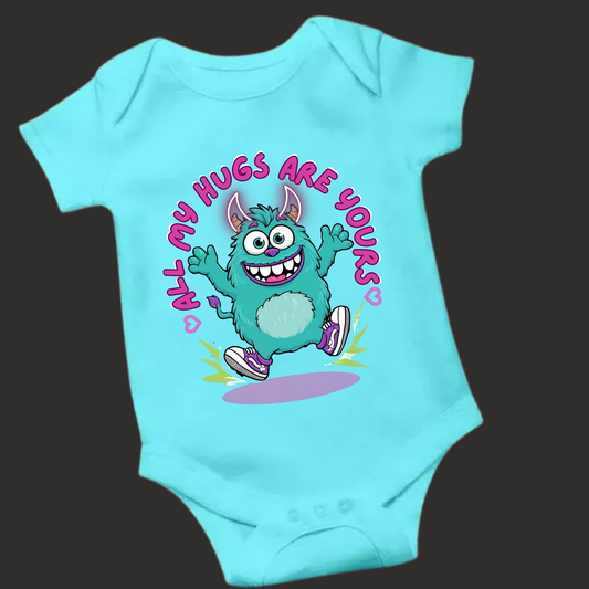 All My Hugs Are Yours – Soft Baby Romper - Unisex