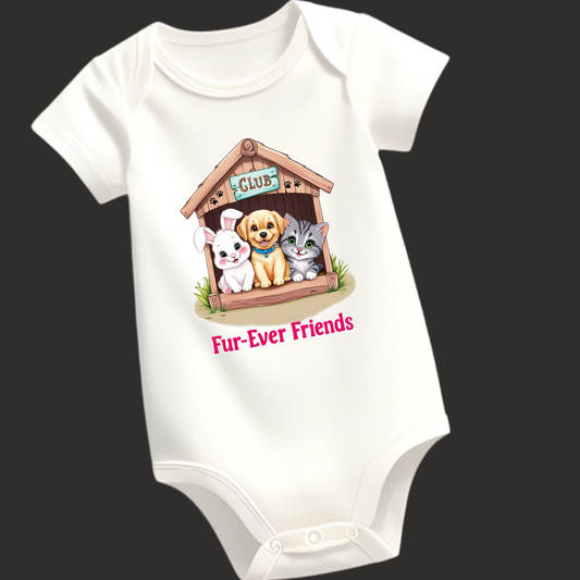 Fur-Ever Friends – Soft Animal Romper for Cuddly Babies