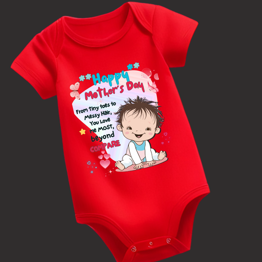 From Tiny Toes to Messy Hair – Mother's Day Special Romper ( Unisex)