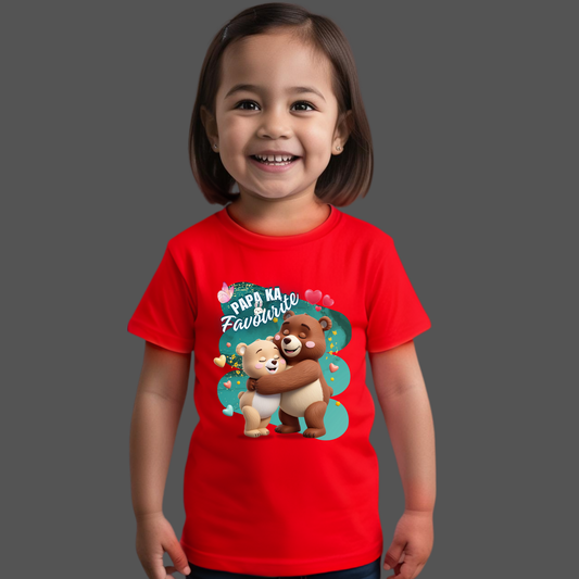Papa Ka Favourite – Cute Toddler T-Shirt | Father's Day Gift