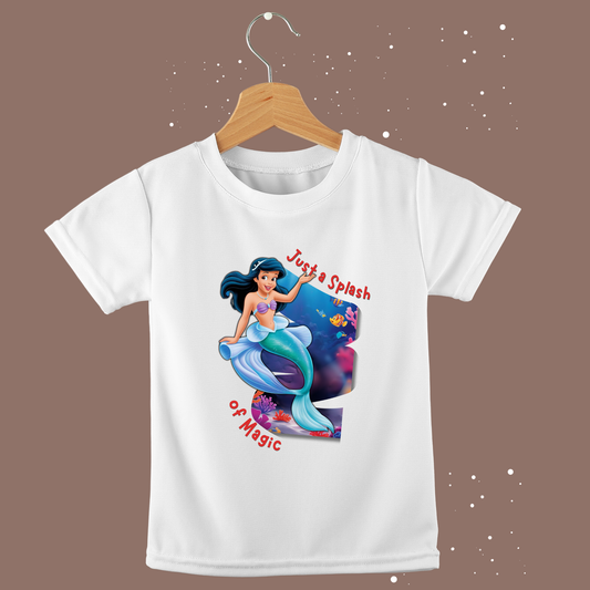 Just a Splash of Magic" Toddler T-Shirt (Ocean Mermaid Theme, 0-5 Years)