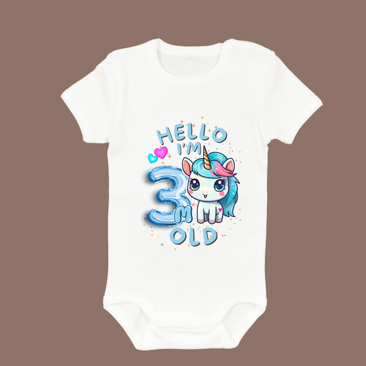 Adorable Baby Milestone Rompers | 3 month old | Soft & Comfy Cotton