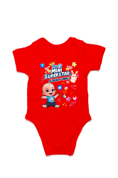 Adorable Bua-Themed Cotton Baby Romper – Custom-Made for Comfort and Style