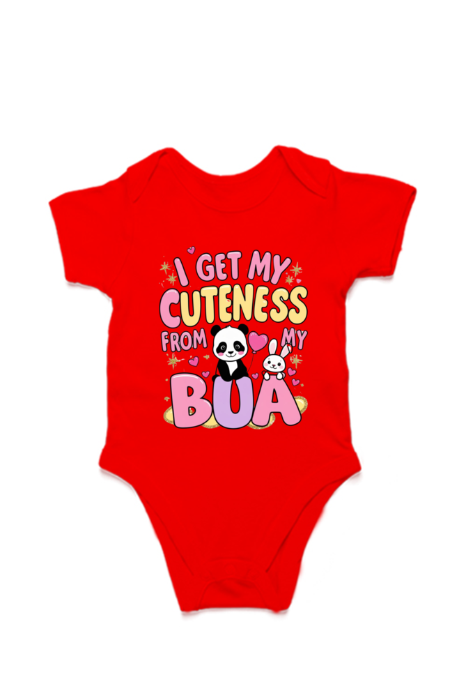 Adorable Bua-Themed Cotton Baby Romper – Custom-Made for Comfort and Style