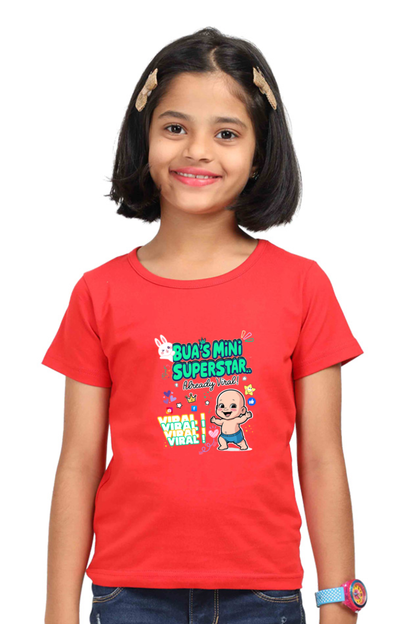 Adorable Bua- Girls T-shirts – Custom-Made for Comfort and Style