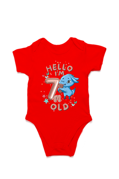 Adorable Baby Milestone Rompers | 7 months old | Soft & Comfy Cotton