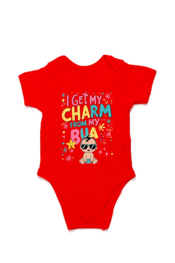 Adorable Bua-Themed Cotton Baby Romper – Custom-Made for Comfort and Style