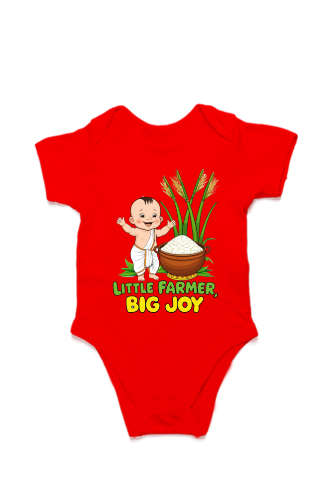 Little Farmer, Big Joy – Custom Pongal T-Shirt for Toddlers