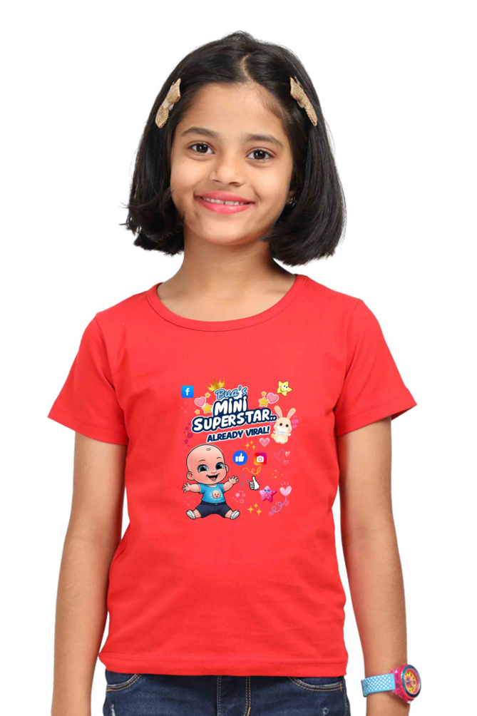 Adorable Bua- Girls T-shirts – Custom-Made for Comfort and Style