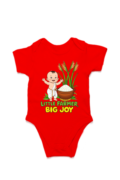 Little Farmer, Big Joy – Custom Pongal T-Shirt for Toddlers