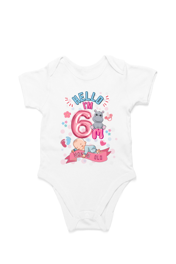 Adorable Baby Milestone Rompers | 6 Months old | Soft & Comfy Cotton