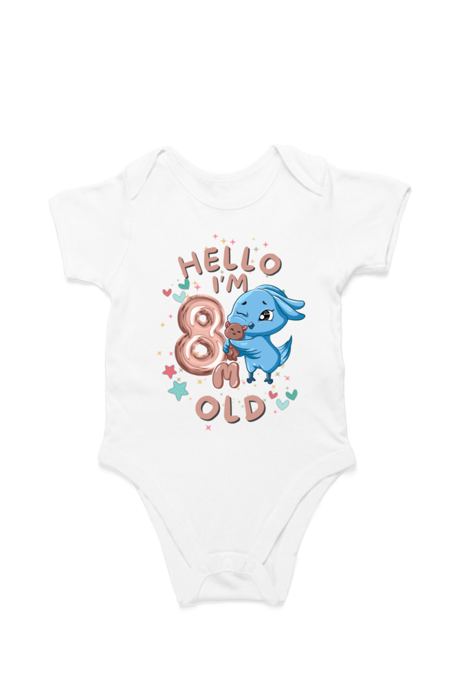 Adorable Baby Milestone Rompers | 8 months old | Soft & Comfy Cotton