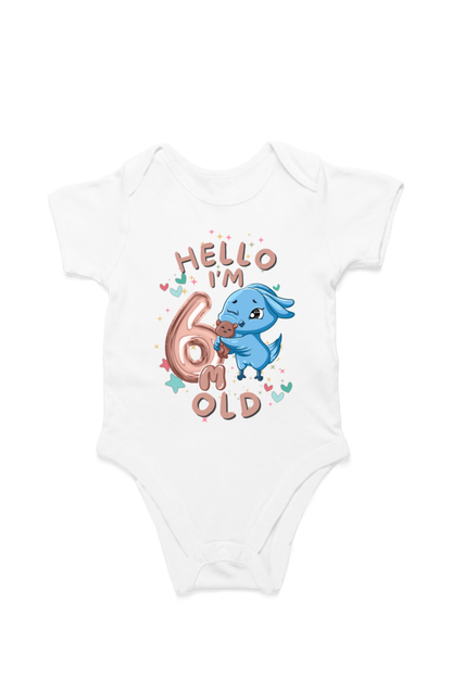 Adorable Baby Milestone Rompers | 6 months old | Soft & Comfy Cotton