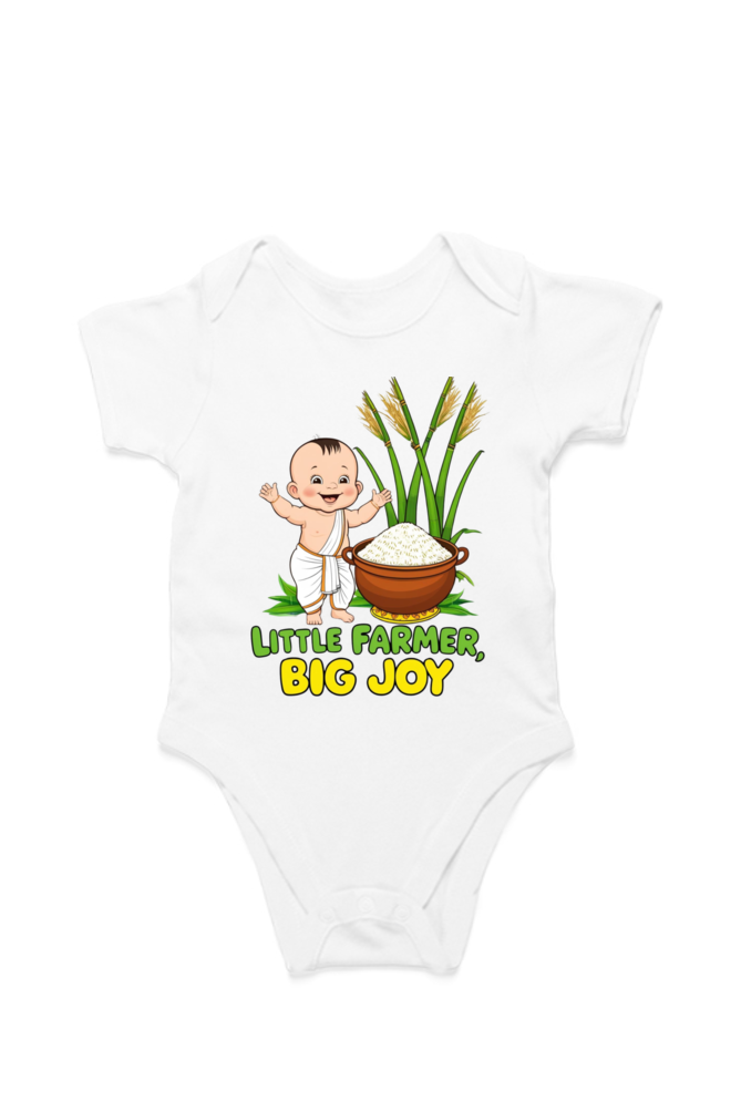 Little Farmer, Big Joy – Custom Pongal T-Shirt for Toddlers