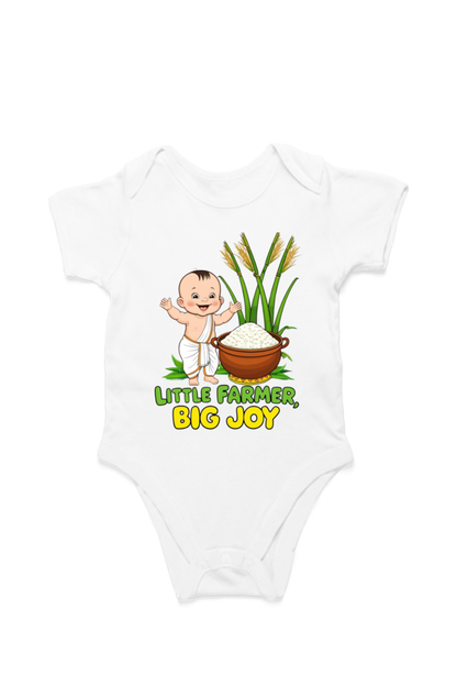 Little Farmer, Big Joy – Custom Pongal T-Shirt for Toddlers