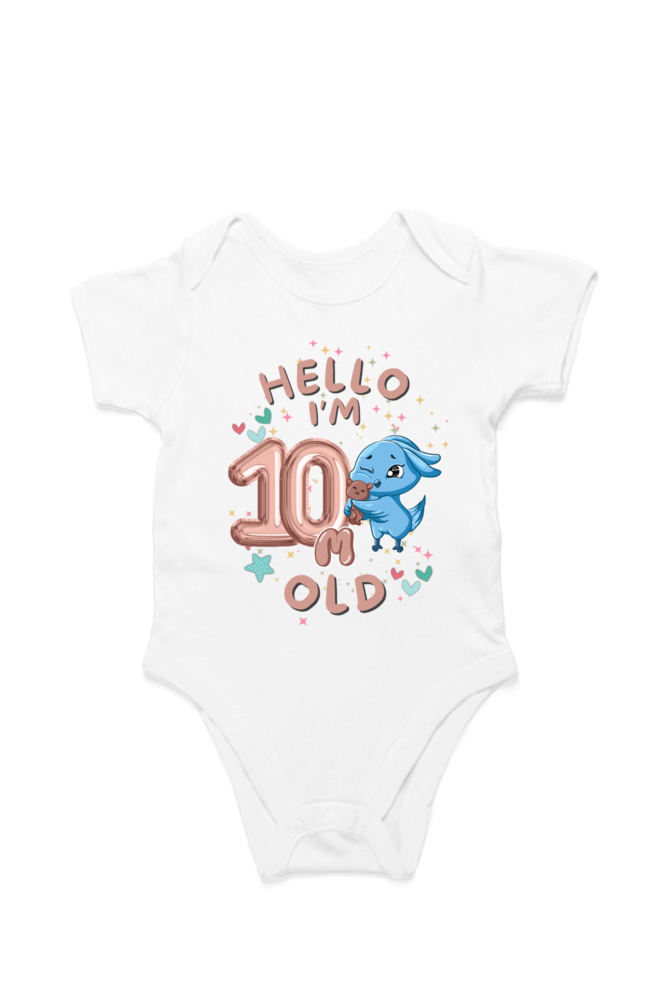 Adorable Baby Milestone Rompers | 10 months old |  Soft & Comfy Cotton