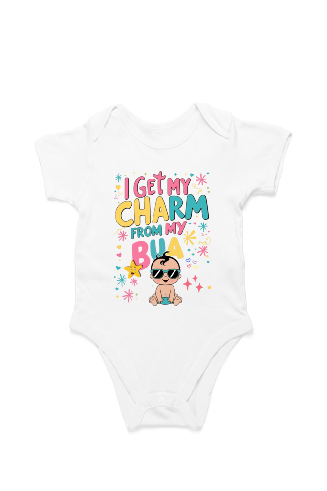 Adorable Bua-Themed Cotton Baby Romper – Custom-Made for Comfort and Style