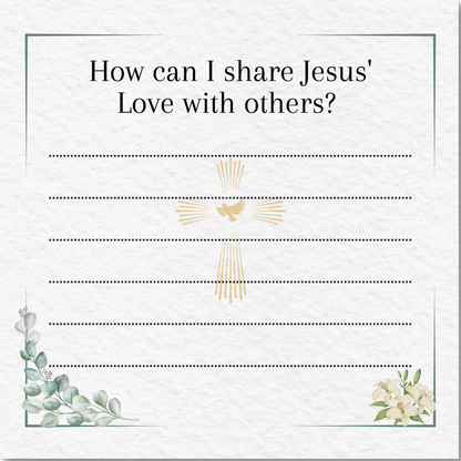 First Holy Communion Journal – Softcover Keepsake (8 x 8”, 30 Pages)