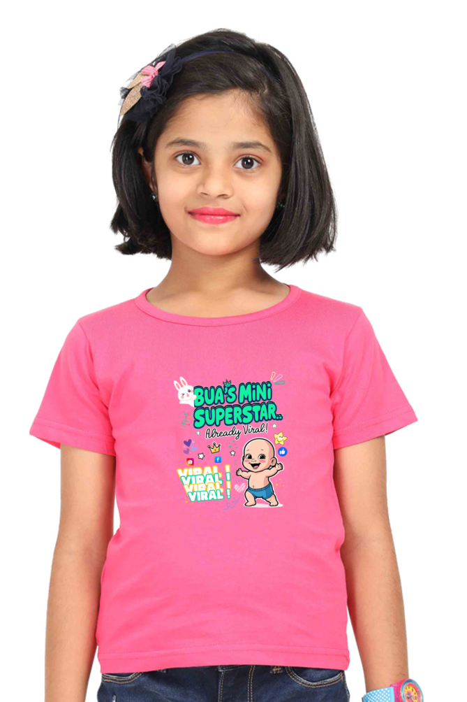 Adorable Bua- Girls T-shirts – Custom-Made for Comfort and Style