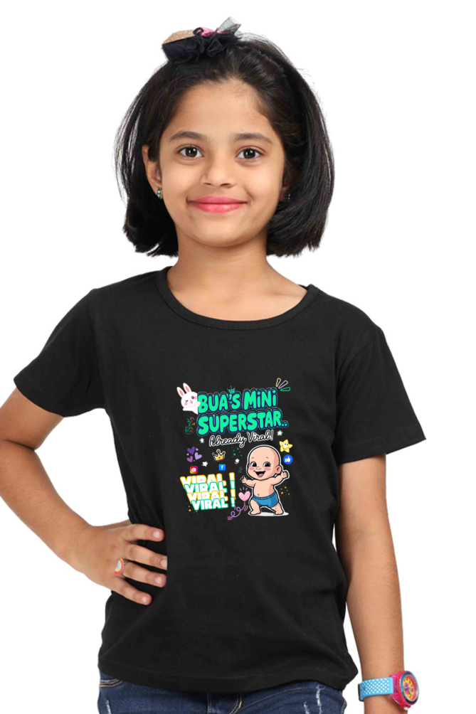 Adorable Bua- Girls T-shirts – Custom-Made for Comfort and Style