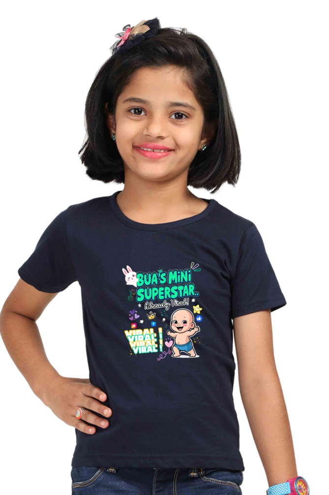 Adorable Bua- Girls T-shirts – Custom-Made for Comfort and Style