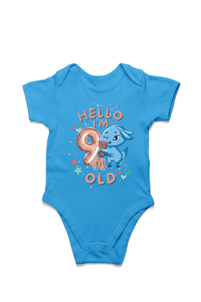 Adorable Baby Milestone Rompers | 9 months old |  Soft & Comfy Cotton