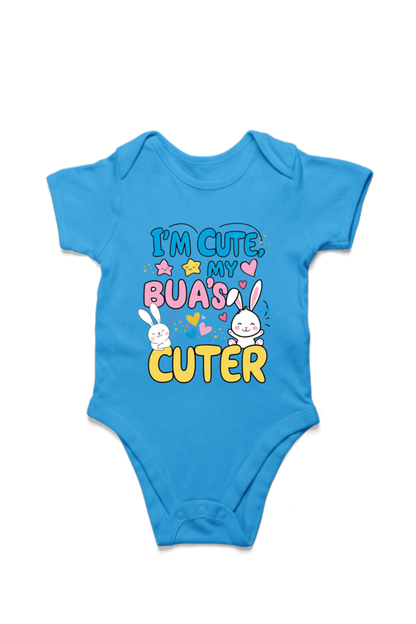 Adorable Bua-Themed Cotton Baby Romper – Custom-Made for Comfort and Style