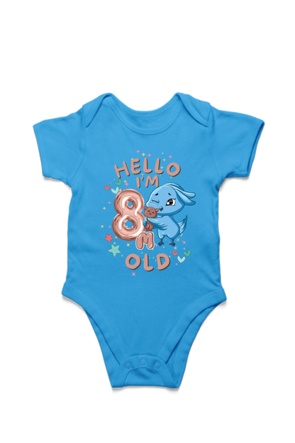 Adorable Baby Milestone Rompers | 8 months old | Soft & Comfy Cotton