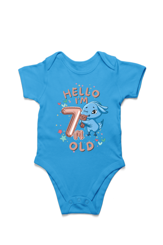 Adorable Baby Milestone Rompers | 7 months old | Soft & Comfy Cotton