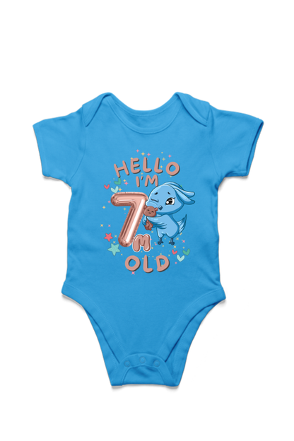 Adorable Baby Milestone Rompers | 7 months old | Soft & Comfy Cotton