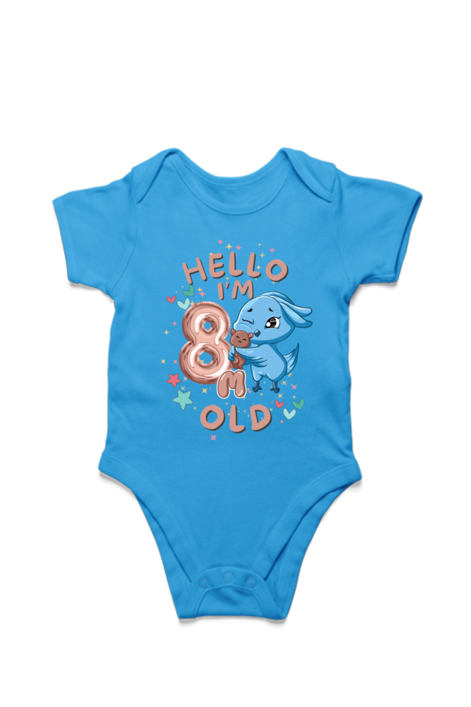 Adorable Baby Milestone Rompers | 8 months old | Soft & Comfy Cotton