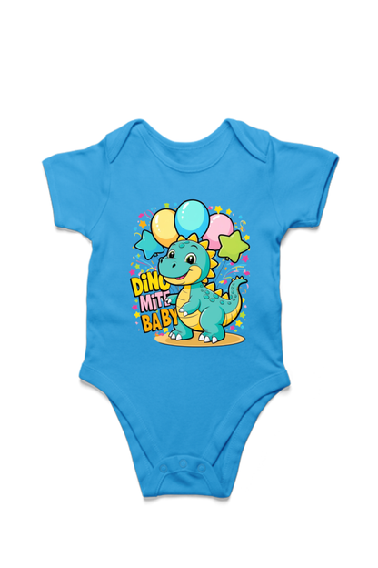 Baby Dinosaur Romper - 'Dino-Mite Baby' Design | Soft Cotton Toddler T-Shirt (Unisex)