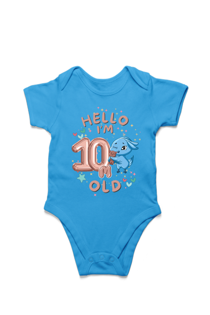 Adorable Baby Milestone Rompers | 10 months old |  Soft & Comfy Cotton