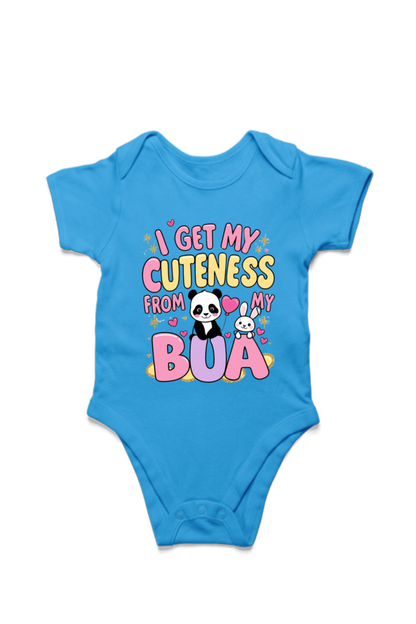 Adorable Bua-Themed Cotton Baby Romper – Custom-Made for Comfort and Style