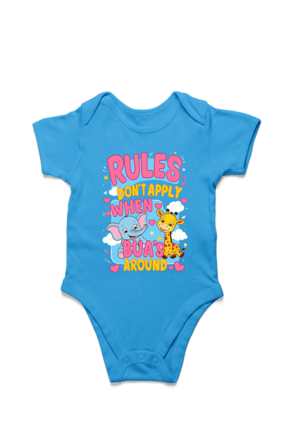 Adorable Bua-Themed Cotton Baby Romper – Custom-Made for Comfort and Style