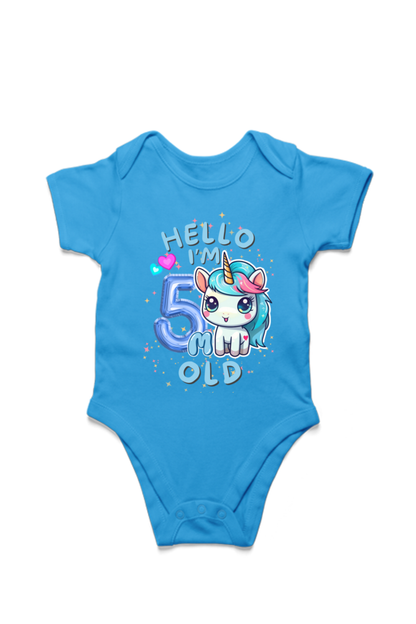 Adorable Baby Milestone Rompers | 5 month old | Soft & Comfy Cotton