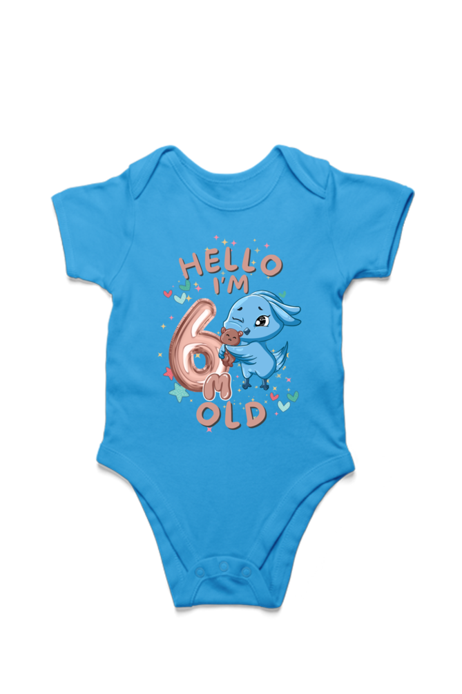 Adorable Baby Milestone Rompers | 6 months old | Soft & Comfy Cotton