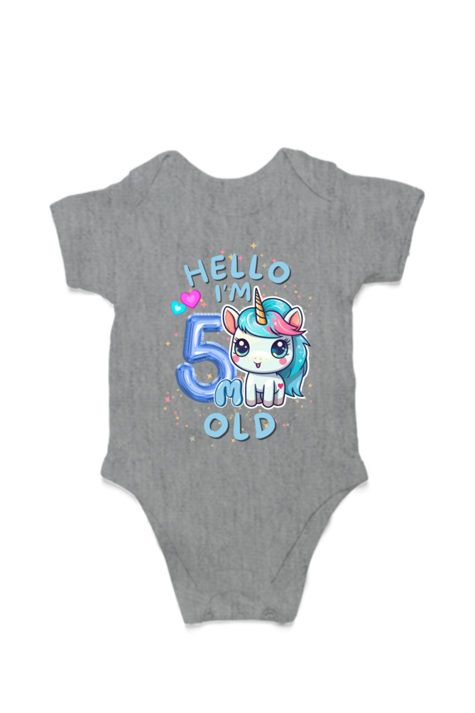 Adorable Baby Milestone Rompers | 5 month old | Soft & Comfy Cotton