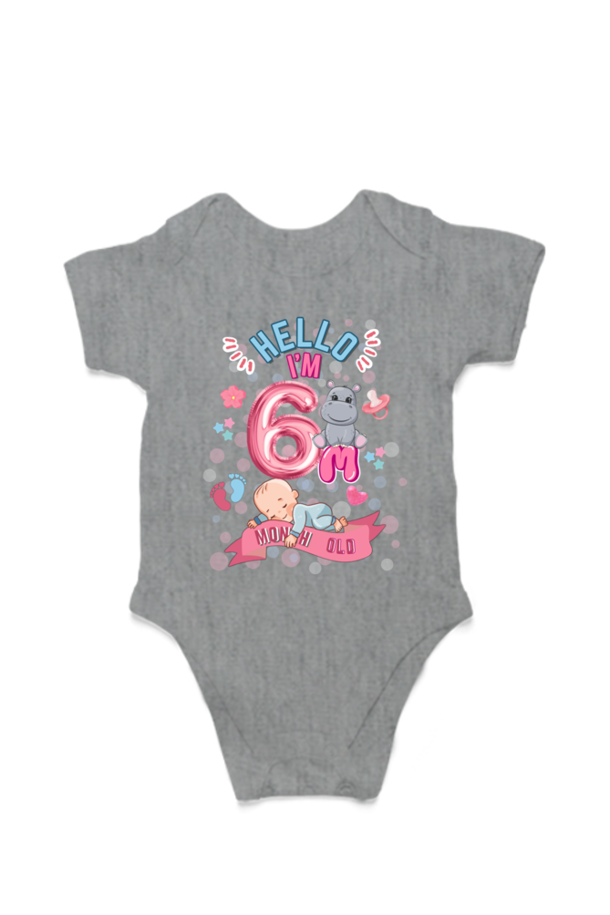 Adorable Baby Milestone Rompers | 6 Months old | Soft & Comfy Cotton