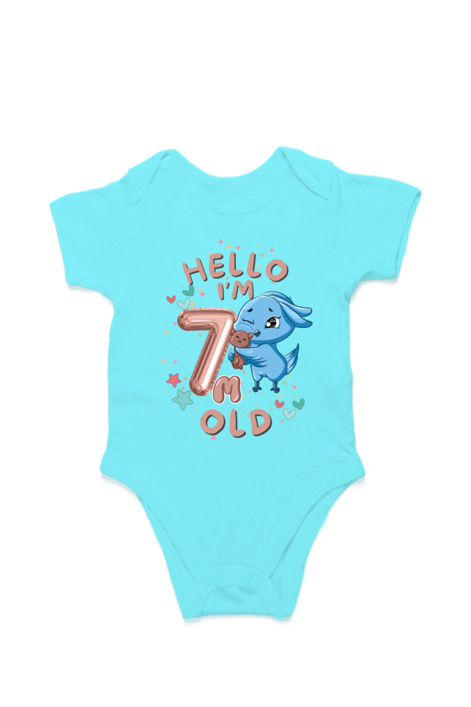 Adorable Baby Milestone Rompers | 7 months old | Soft & Comfy Cotton