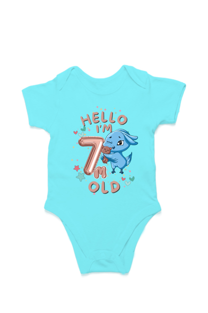 Adorable Baby Milestone Rompers | 7 months old | Soft & Comfy Cotton